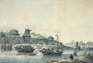 An einem der Flüsse Chinas